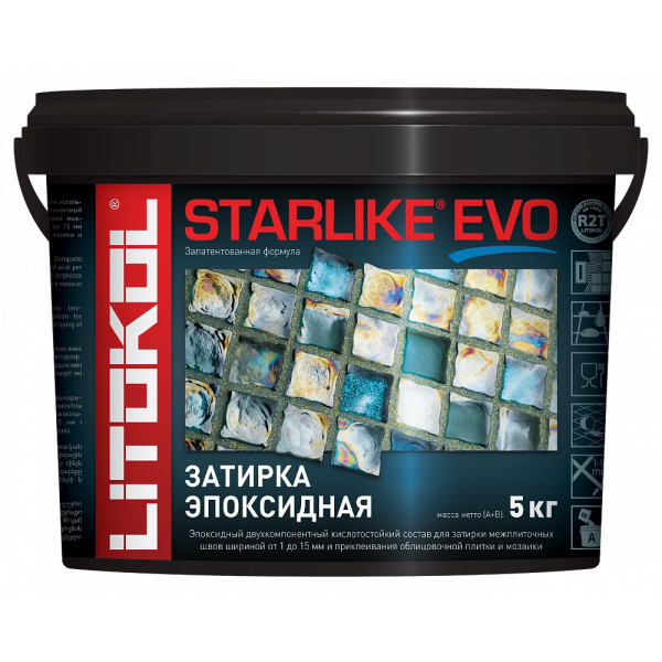 Затирка Litokol STARLIKE EVO, 5кг купить с доставкой