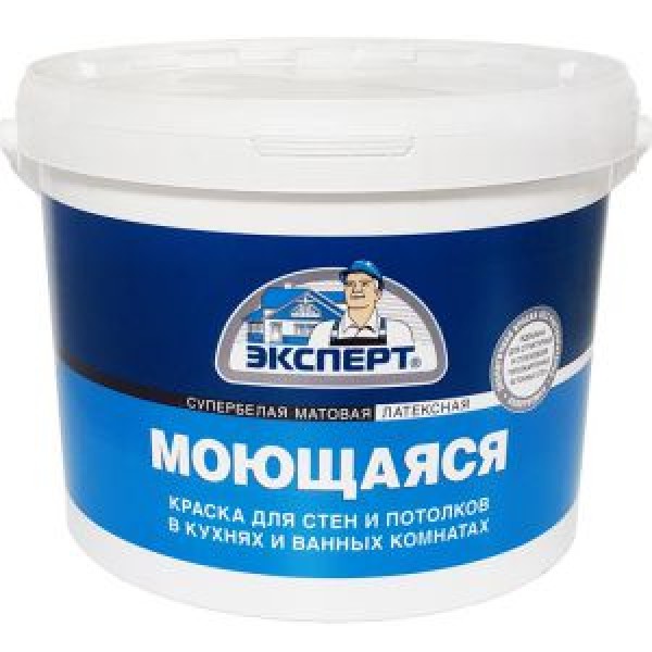 Краска Эксперт Моющаяся для кухонь и ванн, 14кг купить с доставкой