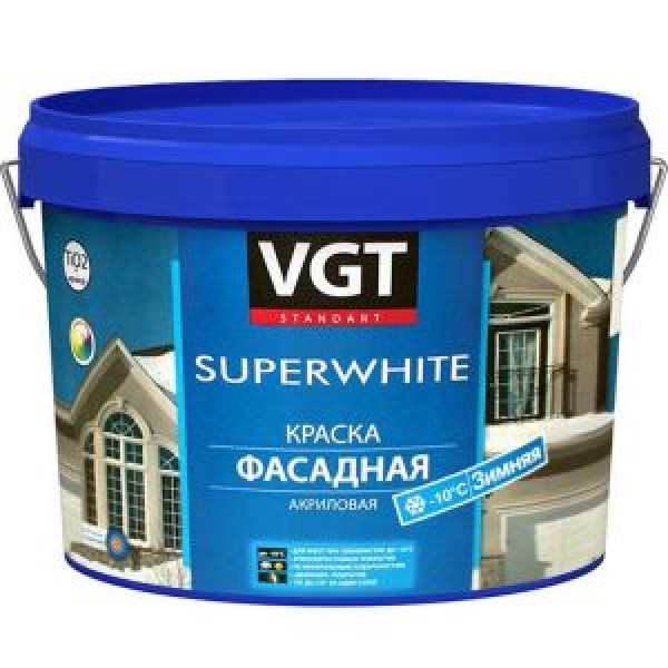 Краска фасадная зимняя ВГТ, 15кг купить с доставкой