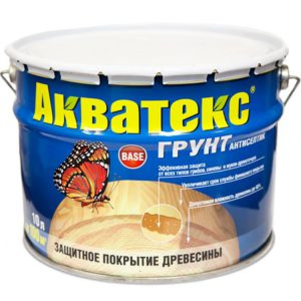 Акватекс Грунт антисептик, 9л купить с доставкой