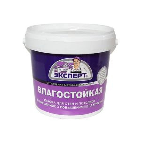 Краска Эксперт Влагостойкая, 1.3кг купить с доставкой
