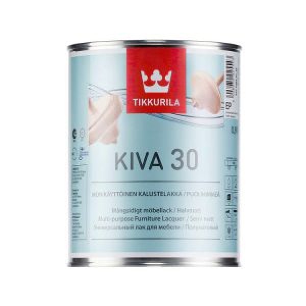 Тиккурила Кива 30 лак для мебели п/м, 0.9л купить с доставкой