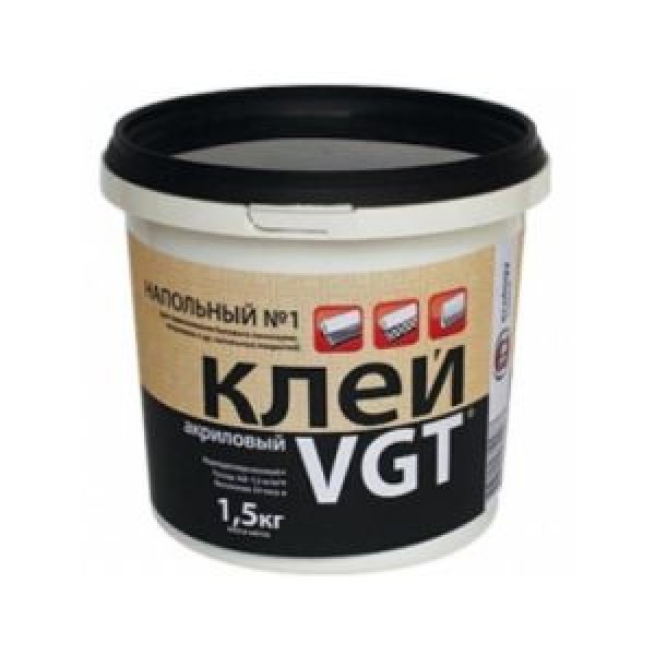 Клей акриловый напольный ВГТ VGT, 1.5кг купить с доставкой