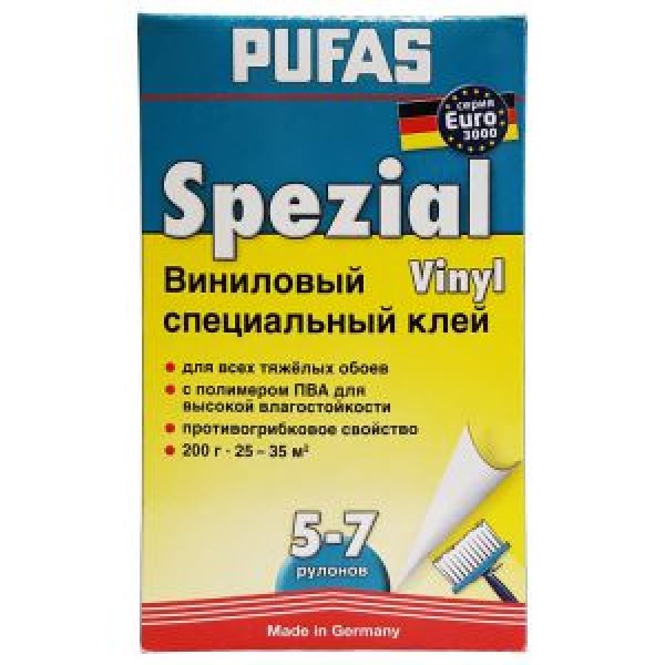 Виниловый специальный клей для обоев Pufas, 200г купить с доставкой