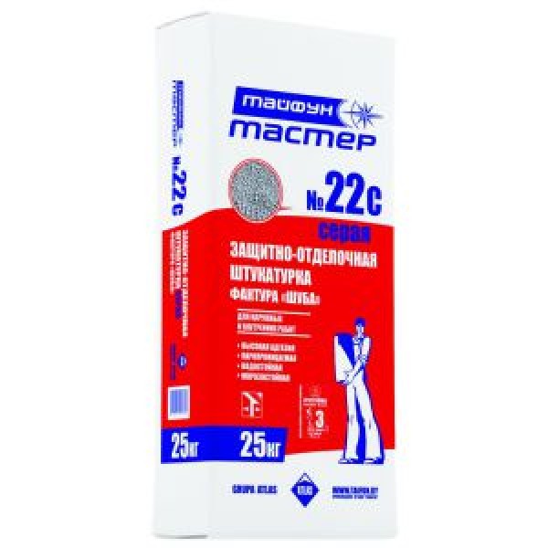 Тайфун Мастер №22 С шуба серая, 25кг купить с доставкой