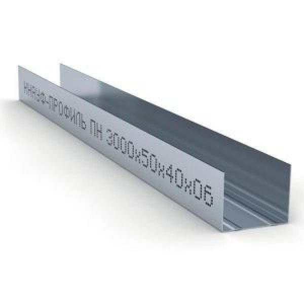 Профиль Knauf направляющий 3000х50х40 металл 0,6 мм купить с доставкой
