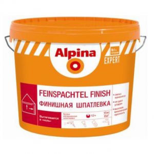 Alpina EXPERT Финишная шпатлевка, 25кг купить с доставкой