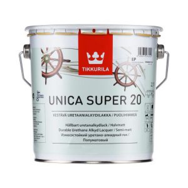 Лак Tikkurila Уника супер 20 п/м, 2.7л купить с доставкой