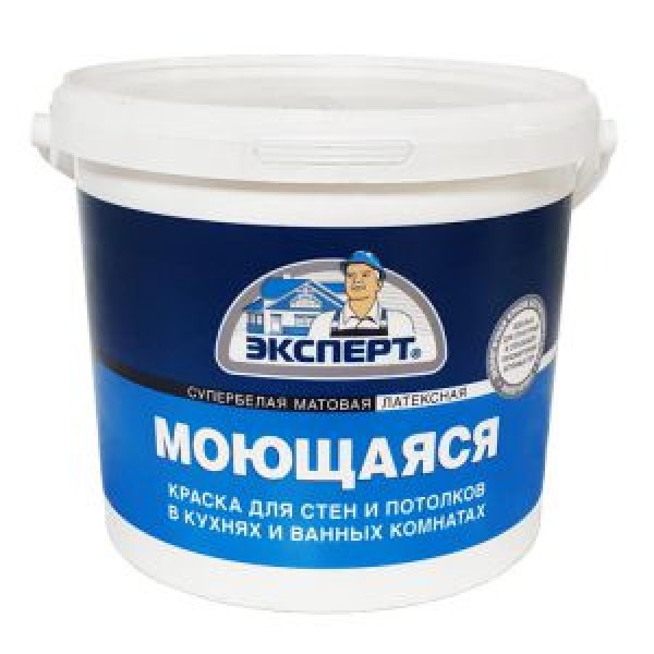 Краска Эксперт Моющаяся для кухонь и ванн, 7кг купить с доставкой