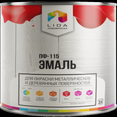 Эмаль ПФ-115 LIDA первый сорт, 2кг