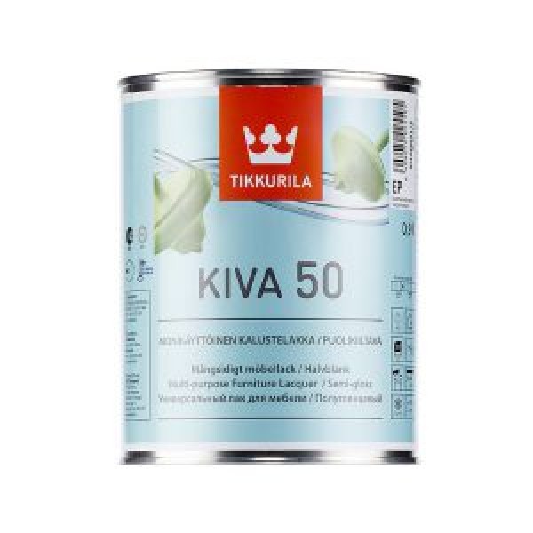 Тиккурила Кива 50 лак для мебели п/гл, 0.9л купить с доставкой