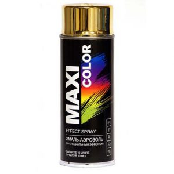 Эмаль-аэрозоль золото-эффект MAXI COLOR, 0.4л купить с доставкой